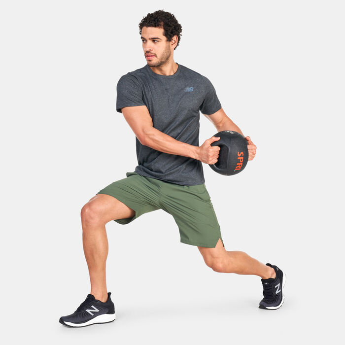 New Balance Men's Heathertech T-Shirt Grey New Balance Men's Heathertech T-Shirt Grey image number 2