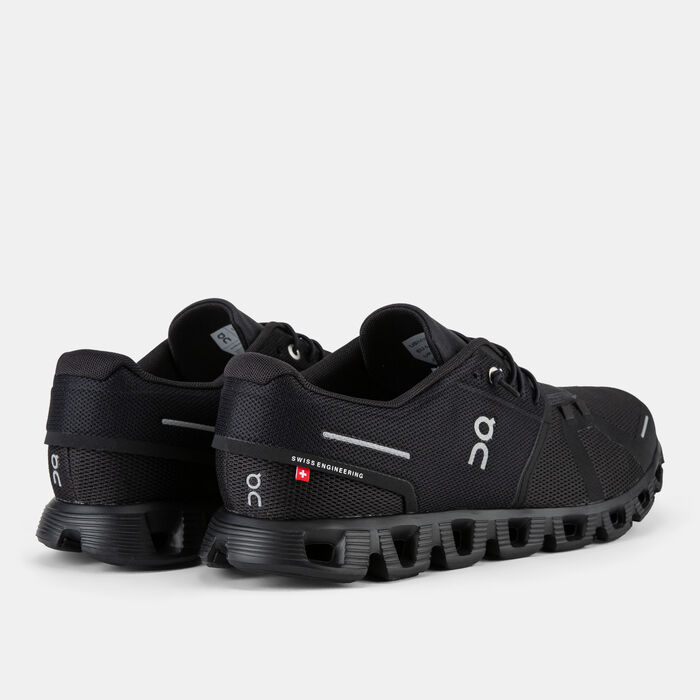 On Men's Cloud 5 Running Shoes Black On Men's Cloud 5 Running Shoes Black image number 2