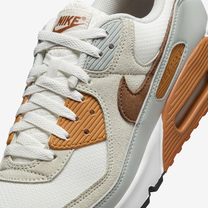 Nike Men's Air Max 90 Shoes Grey Nike Men's Air Max 90 Shoes Grey image number 13