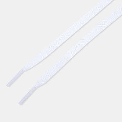 TUBELACES Flat Shoelaces White