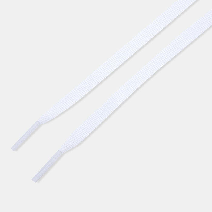 TUBELACES Flat Shoelaces White image number 0