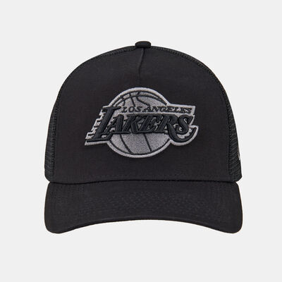 New Era Men's LA Lakers A-Frame Trucker Cap Black New Era Men's LA Lakers A-Frame Trucker Cap Black