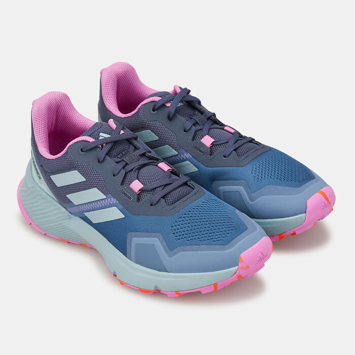 adidas Women's Terrex Soulstride Trail Running Shoe Blue adidas Women's Terrex Soulstride Trail Running Shoe Blue image number 1
