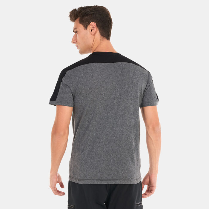 EA7 Emporio Armani Men's Train Athletic Colour-Block T-Shirt Black EA7 Emporio Armani Men's Train Athletic Colour-Block T-Shirt Black image number 1
