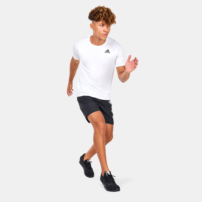 adidas Men's Run Icons Running T-Shirt Black image number 2