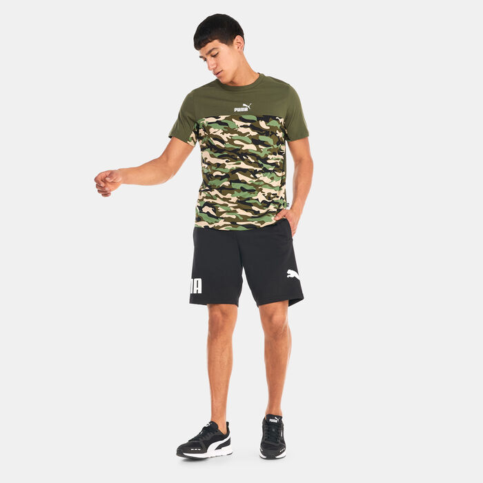 PUMA Men's Essentials Block Camo T-Shirt Green PUMA Men's Essentials Block Camo T-Shirt Green image number 2