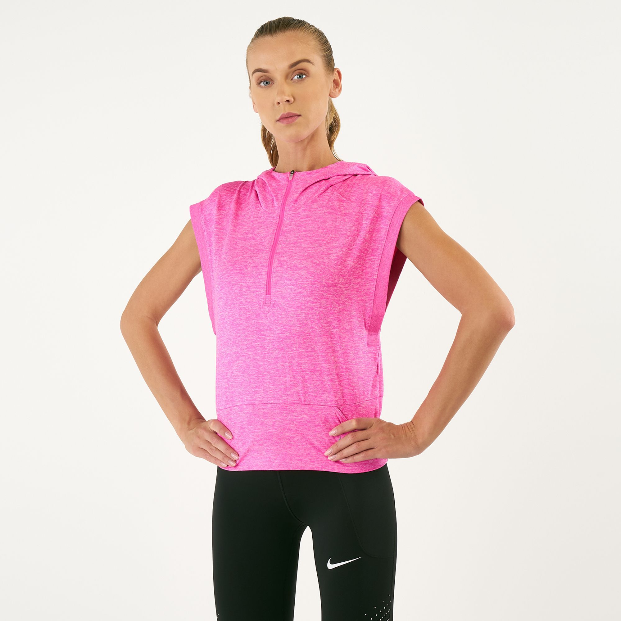 Nike element discount sleeveless running hoodie