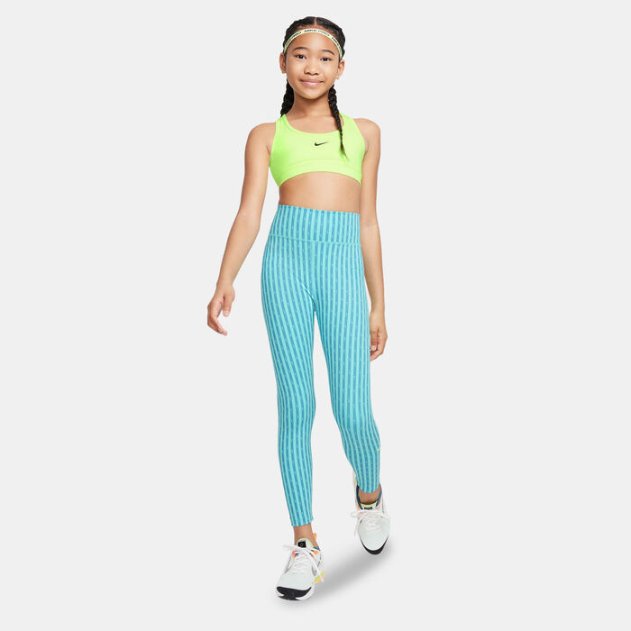 Nike Kids' One Dri-FIT Leggings (Older Kids) Blue image number 2