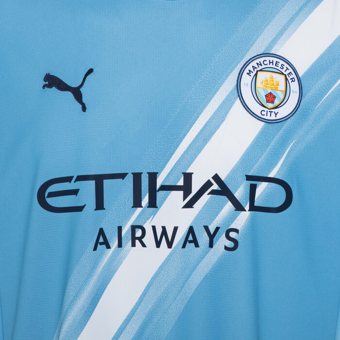 PUMA Men's Manchester City 25/26 Home Replica Football Jersey Blue PUMA Men's Manchester City 25/26 Home Replica Football Jersey Blue image number 5