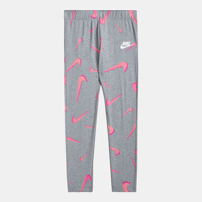 Nike Kids' Sportswear Favorites All Over Leggings (Older Kids) Grey