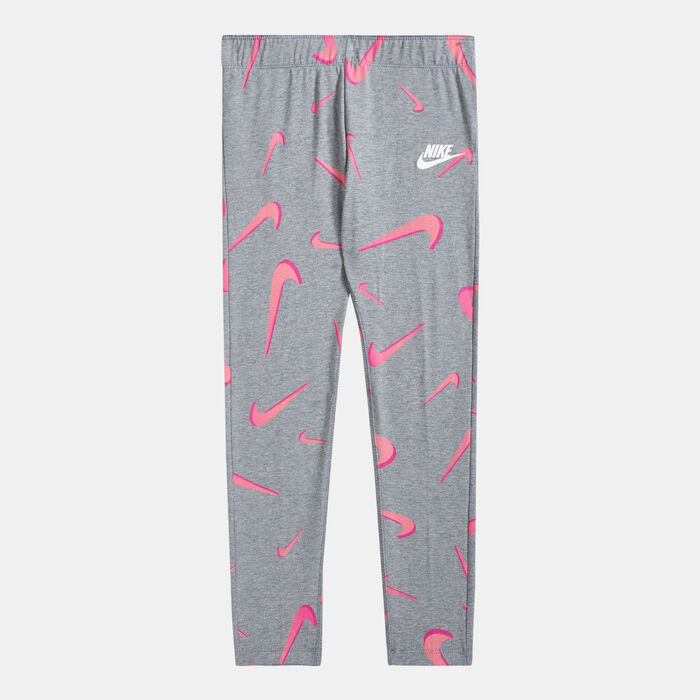 Nike Kids' Sportswear Favorites All Over Leggings (Older Kids) Grey image number 0
