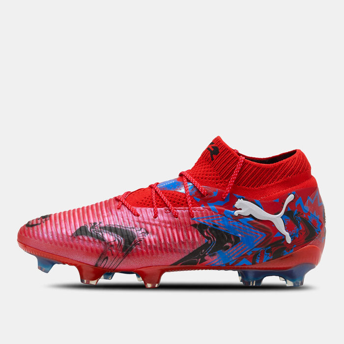 PUMA Kids' FUTURE 8 ULTIMATE PLAYMAKERS Firm Ground Football Shoes Red PUMA Kids' FUTURE 8 ULTIMATE PLAYMAKERS Firm Ground Football Shoes Red image number 2