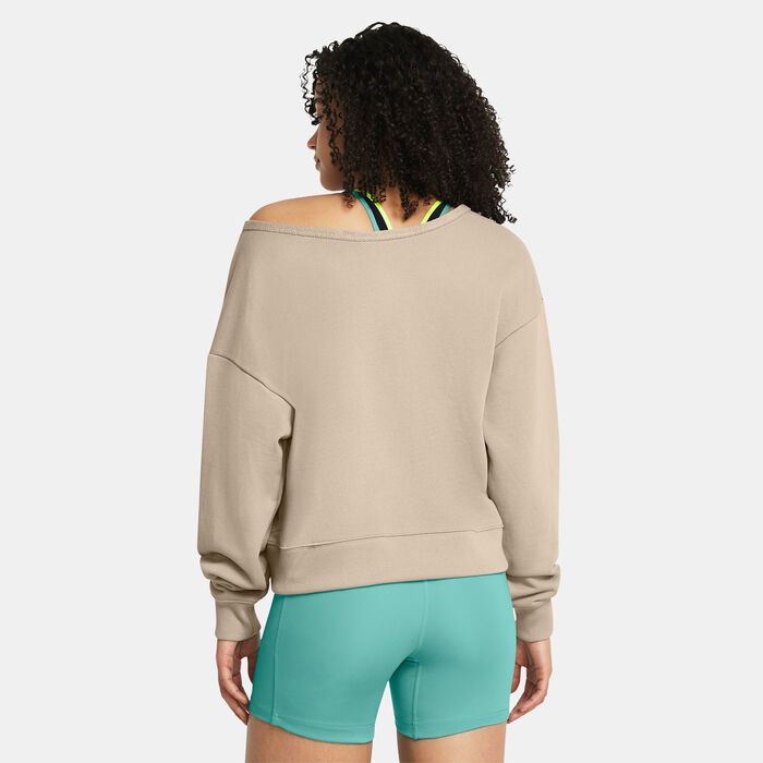 Under Armour Women's Project Rock Sweatshirt Brown Under Armour Women's Project Rock Sweatshirt Brown image number 1
