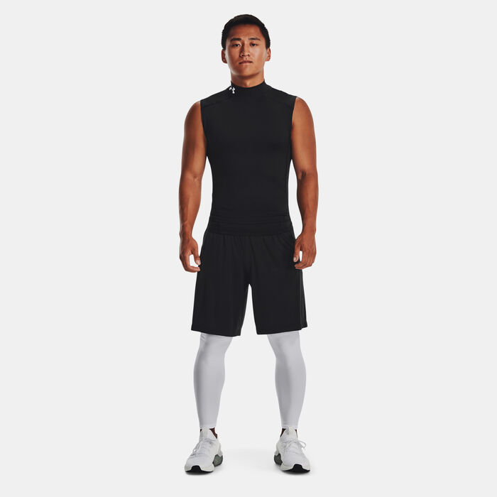 Under Armour Men's HeatGear Mock Sleeveless Training Top Black Under Armour Men's HeatGear Mock Sleeveless Training Top Black image number 2