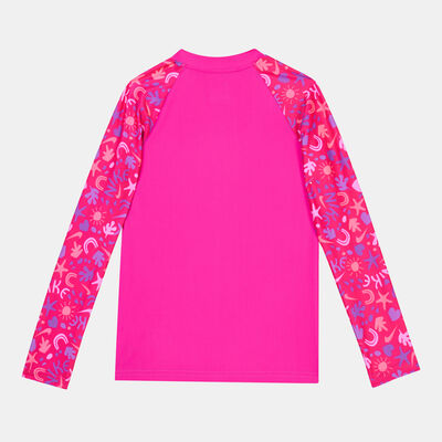 Nike Swim Kids' Long Sleeve Zip Hydroguard Pink Nike Swim Kids' Long Sleeve Zip Hydroguard Pink