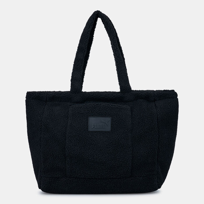 PUMA Women's Core Sherpa Tote Bag Black PUMA Women's Core Sherpa Tote Bag Black image number 0