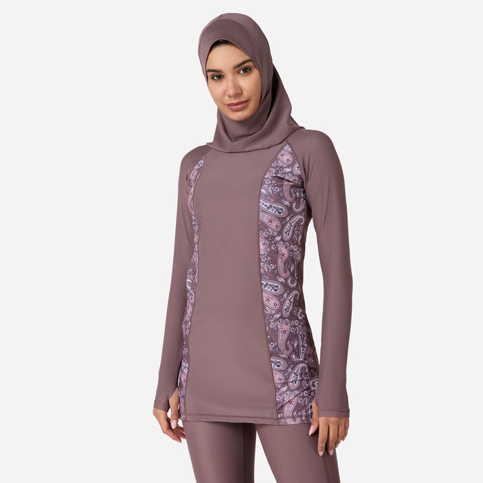 COEGA Women's Modest 3-Piece Swimsuit Blue image number 2