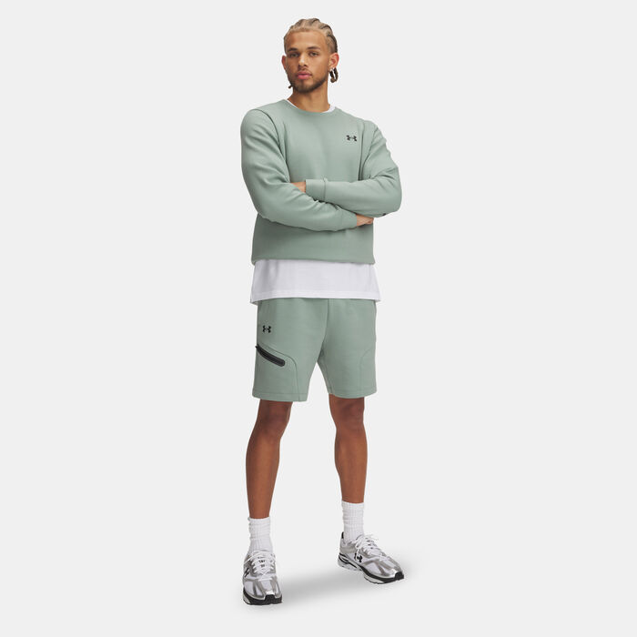 Under Armour Men's Unstoppable Fleece Shorts Green image number 2