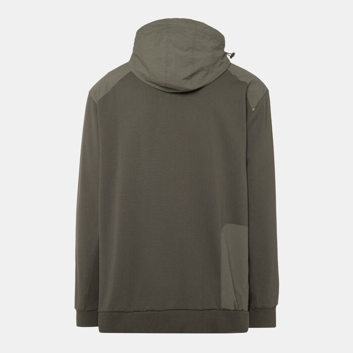 Sun and Sand Sports Men's Hybrid Hoodie Green Sun and Sand Sports Men's Hybrid Hoodie Green image number 1