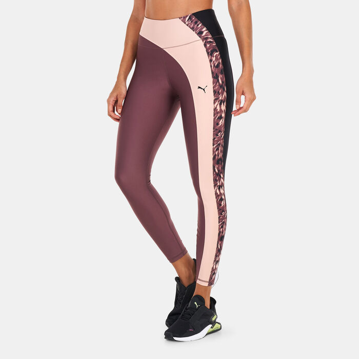 PUMA Women's Safari Glam Full Length Training Leggings Multi-Color PUMA Women's Safari Glam Full Length Training Leggings Multi-Color image number 0