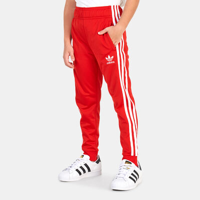 adidas Originals Kids' Adicolor SST Track Pants Red adidas Originals Kids' Adicolor SST Track Pants Red
