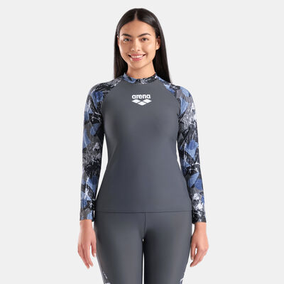 Arena Women's Modesty Long Sleeve Swimming Rashguard Multi-Color Arena Women's Modesty Long Sleeve Swimming Rashguard Multi-Color