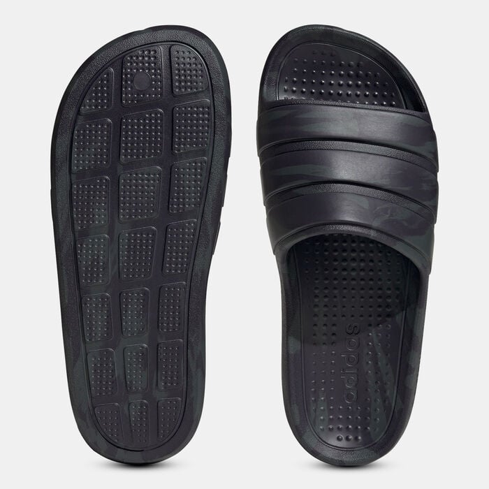 adidas Men's Adilette Flow Slides Grey adidas Men's Adilette Flow Slides Grey image number 4