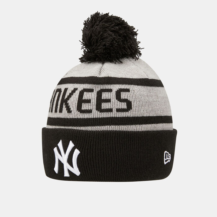 New Era Kids' MLB New York Yankees Jake Cuff Beanie Grey New Era Kids' MLB New York Yankees Jake Cuff Beanie Grey image number 2