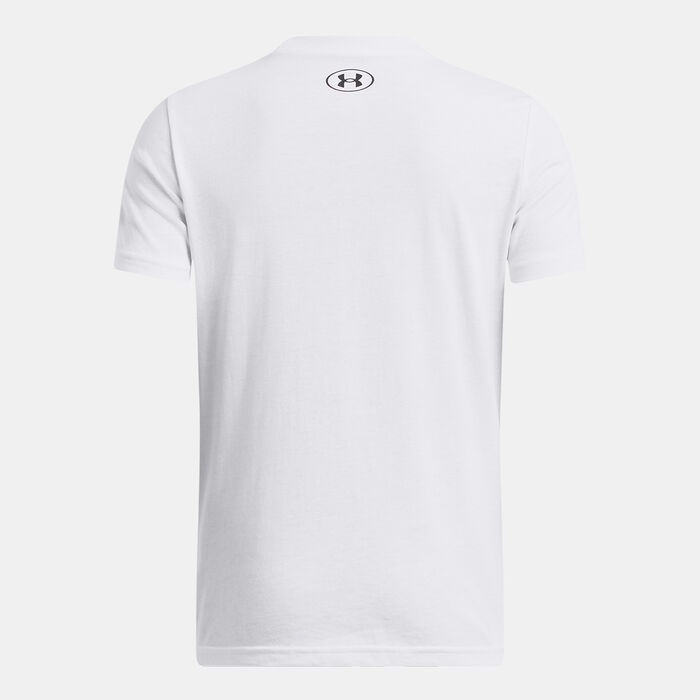 Under Armour Kids' Sportstyle T-Shirt White Under Armour Kids' Sportstyle T-Shirt White image number 1