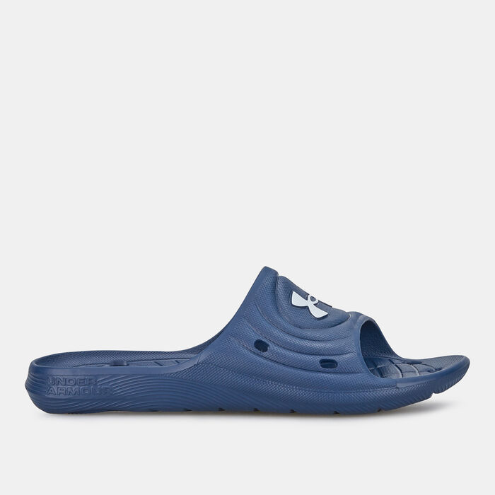 Under Armour Men's Locker IV Slides Blue Under Armour Men's Locker IV Slides Blue image number 1