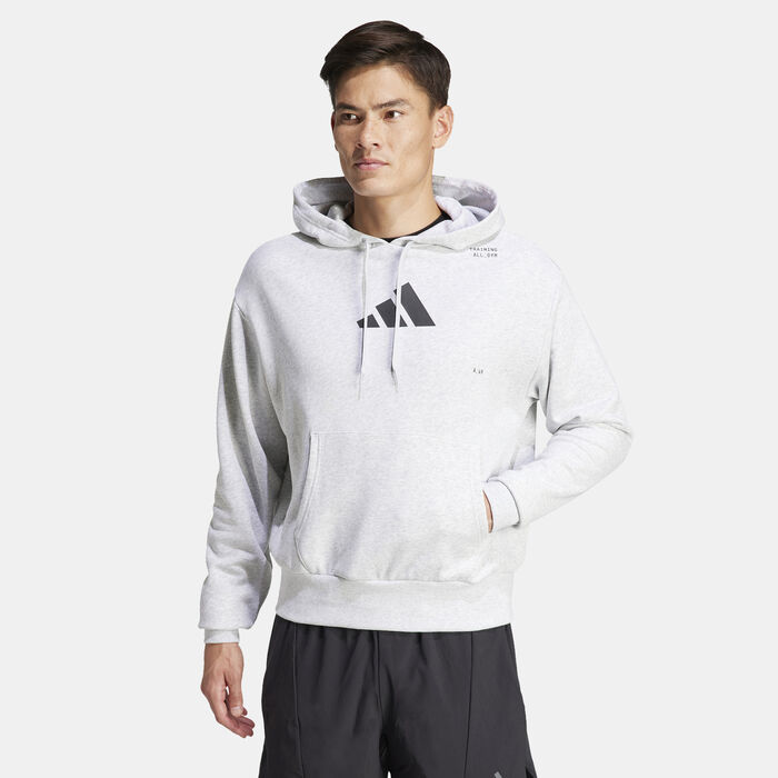 adidas Men's All-Gym Category Pump Hoodie Grey image number 0