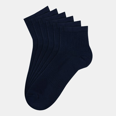 Sun and Sand Sports Men's Cotton Crew Socks Blue