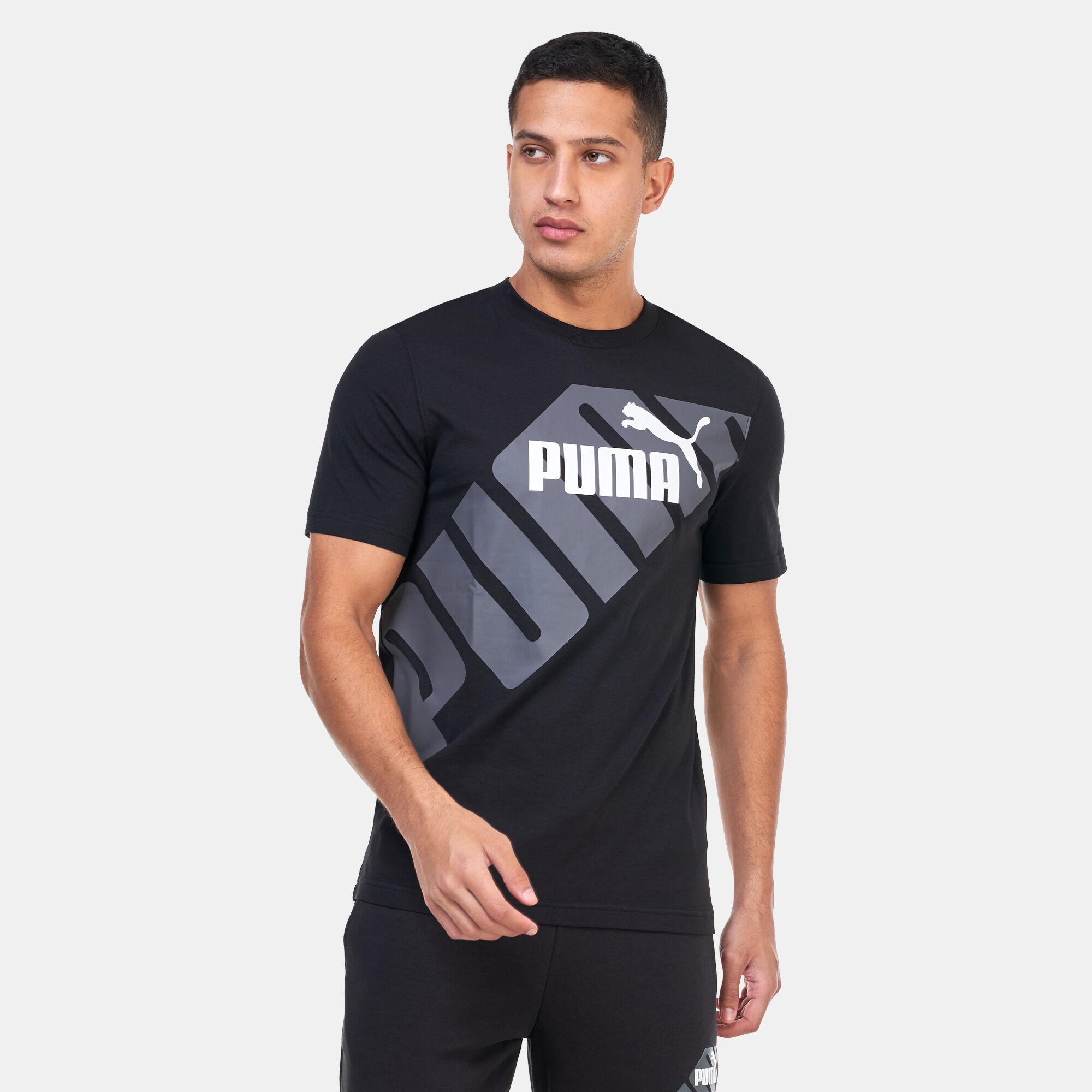 Shop PUMA Men's Power Graphic T-Shirt Black Online in KSA -SSS