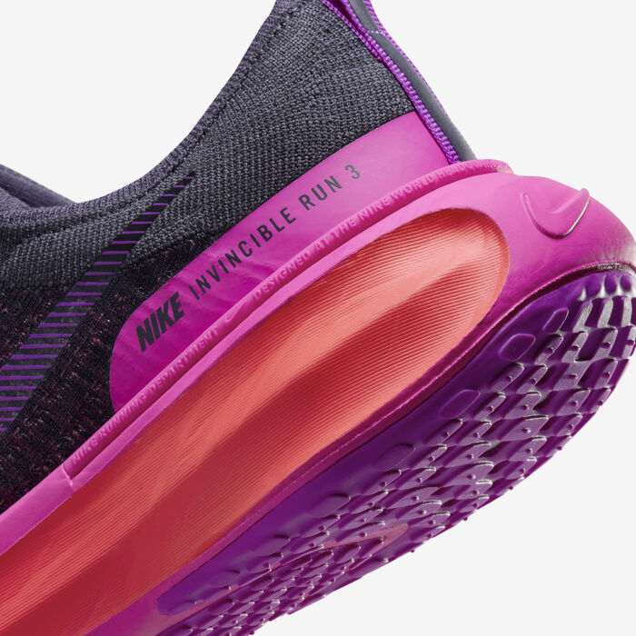 Nike Women's ZoomX Invincible 3 Road Running Shoes Purple Nike Women's ZoomX Invincible 3 Road Running Shoes Purple image number 7