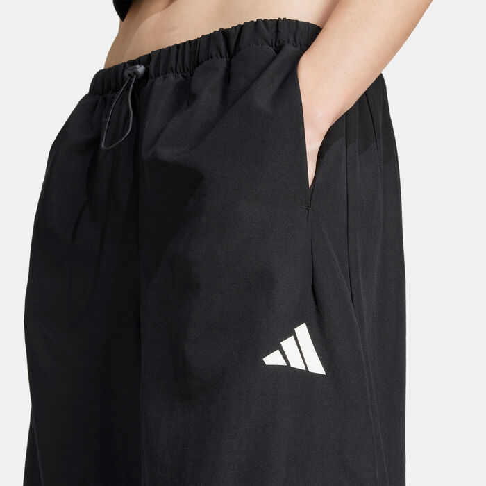 adidas Women's Bloom Sky Print Parachute Track Pants Black adidas Women's Bloom Sky Print Parachute Track Pants Black image number 4