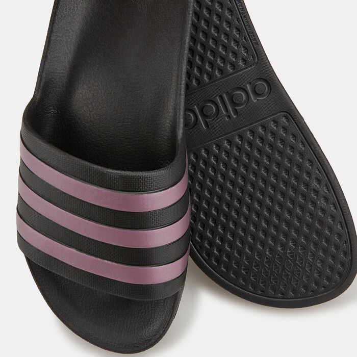 adidas Women's Adilette Aqua Slides Black adidas Women's Adilette Aqua Slides Black image number 2