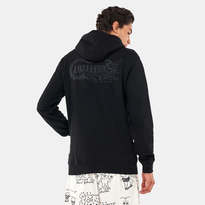 Vans Men's Caballero Dragon Patch Hoodie Black Vans Men's Caballero Dragon Patch Hoodie Black image number 1