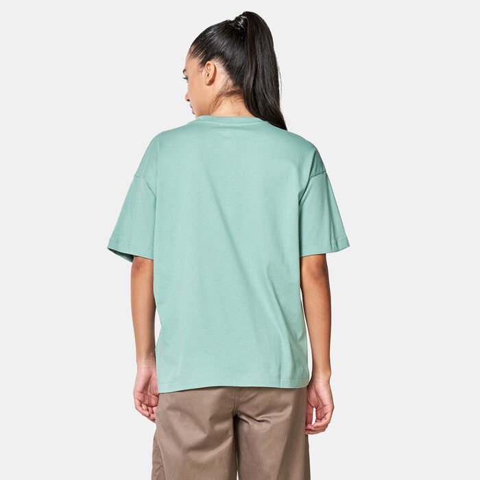 Converse Women's Chuck Taylor Logo T-Shirt Green Converse Women's Chuck Taylor Logo T-Shirt Green image number 1