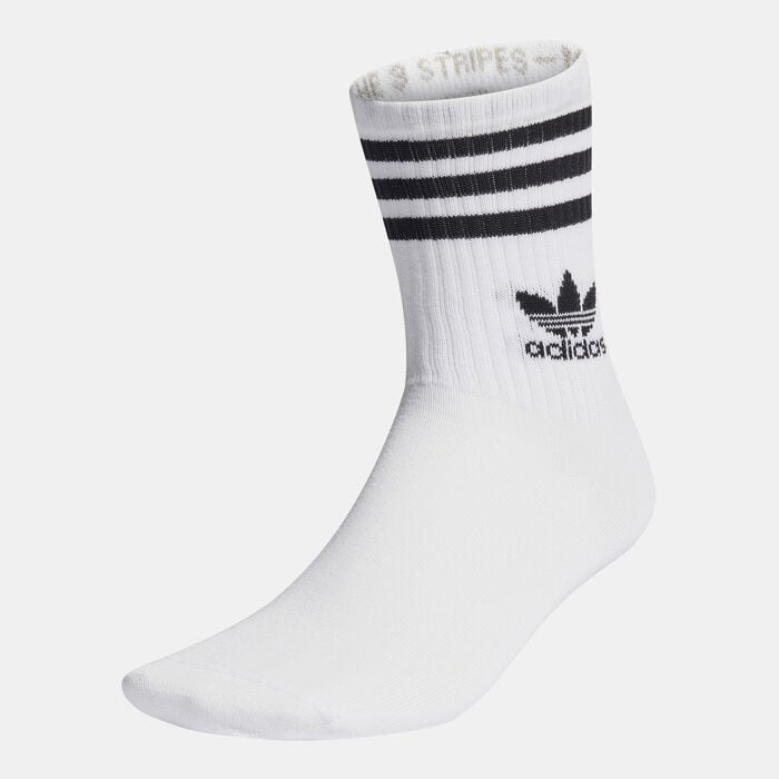adidas Originals Men's Crew Socks (3 Pairs) White adidas Originals Men's Crew Socks (3 Pairs) White image number 0