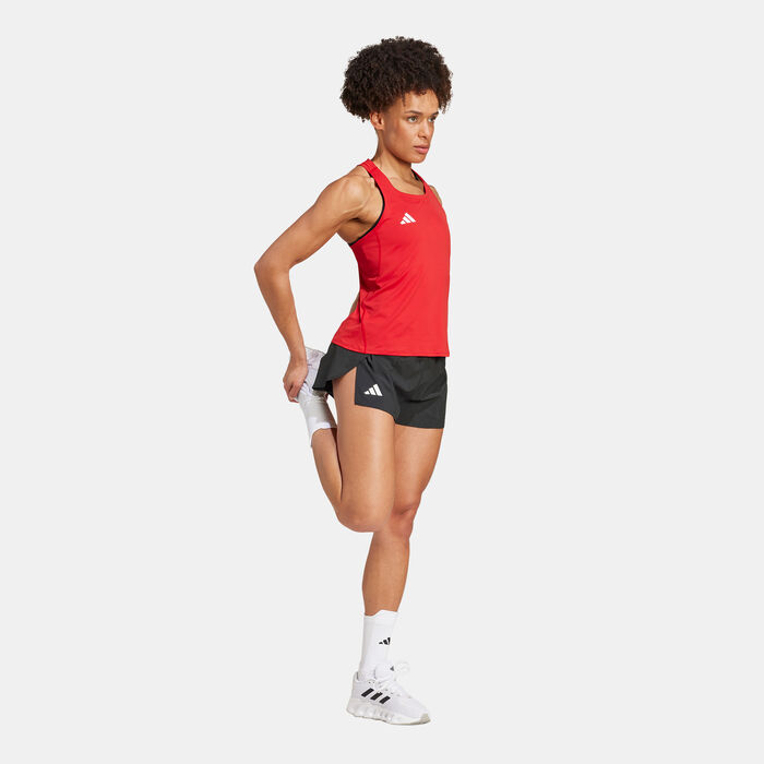 adidas Women's Adizero Essentials Split Running Shorts Black adidas Women's Adizero Essentials Split Running Shorts Black image number 2
