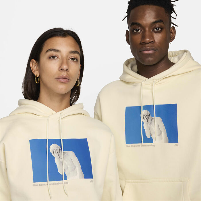 Nike SB Fleece Pullover Skate Hoodie Beige Nike SB Fleece Pullover Skate Hoodie Beige image number 2