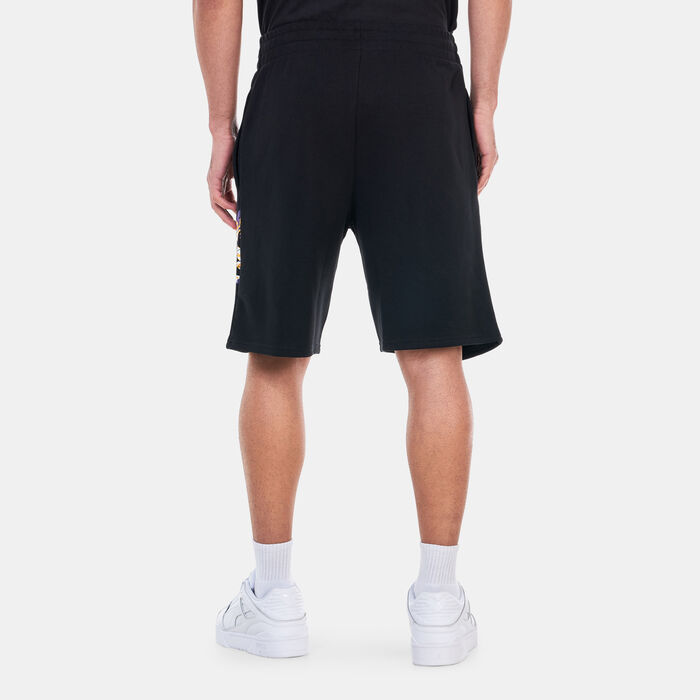 New Era Men's NBA Los Angeles Lakers Infill Graphic Shorts Black New Era Men's NBA Los Angeles Lakers Infill Graphic Shorts Black image number 1