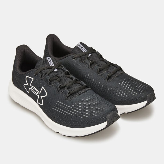 Under Armour Men's Charged Pursuit 3 Big Logo Running Shoes Black Under Armour Men's Charged Pursuit 3 Big Logo Running Shoes Black image number 2