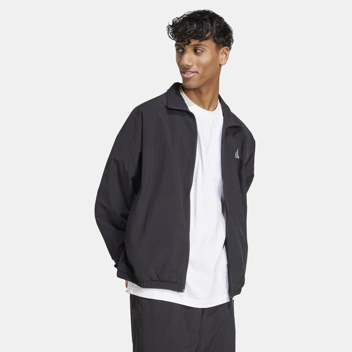 adidas Men's Essentials Windbreaker Jacket Black adidas Men's Essentials Windbreaker Jacket Black image number 2