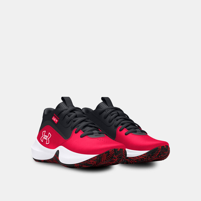 Under Armour Kids' Lockdown 7 Basketball Shoes Red Under Armour Kids' Lockdown 7 Basketball Shoes Red image number 1