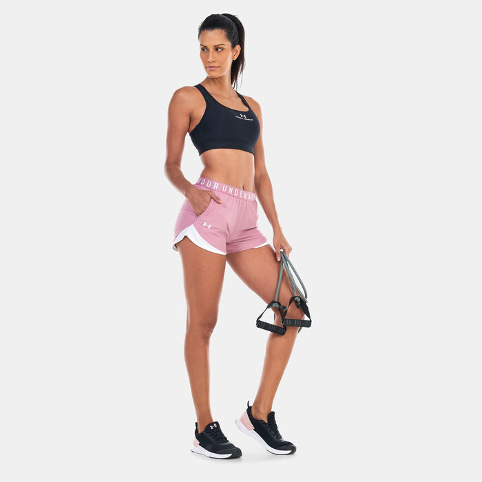 Under Armour Women's Play Up 3.0 Training Shorts Pink image number 2