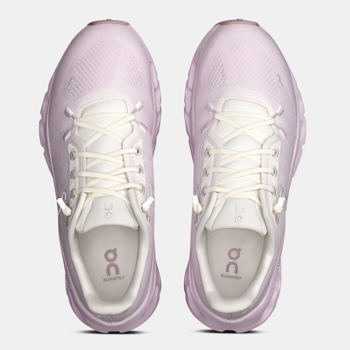 On Women's Cloudtilt Running Shoes White On Women's Cloudtilt Running Shoes White image number 4