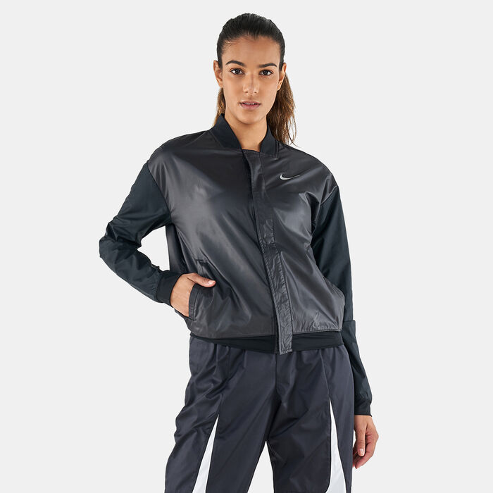 Nike Women's Swoosh Running Jacket Black image number 1