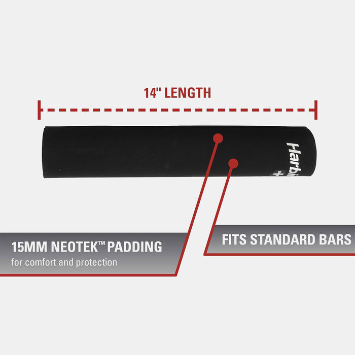 Harbinger Foam Pad for Barbell Black Harbinger Foam Pad for Barbell Black image number 1