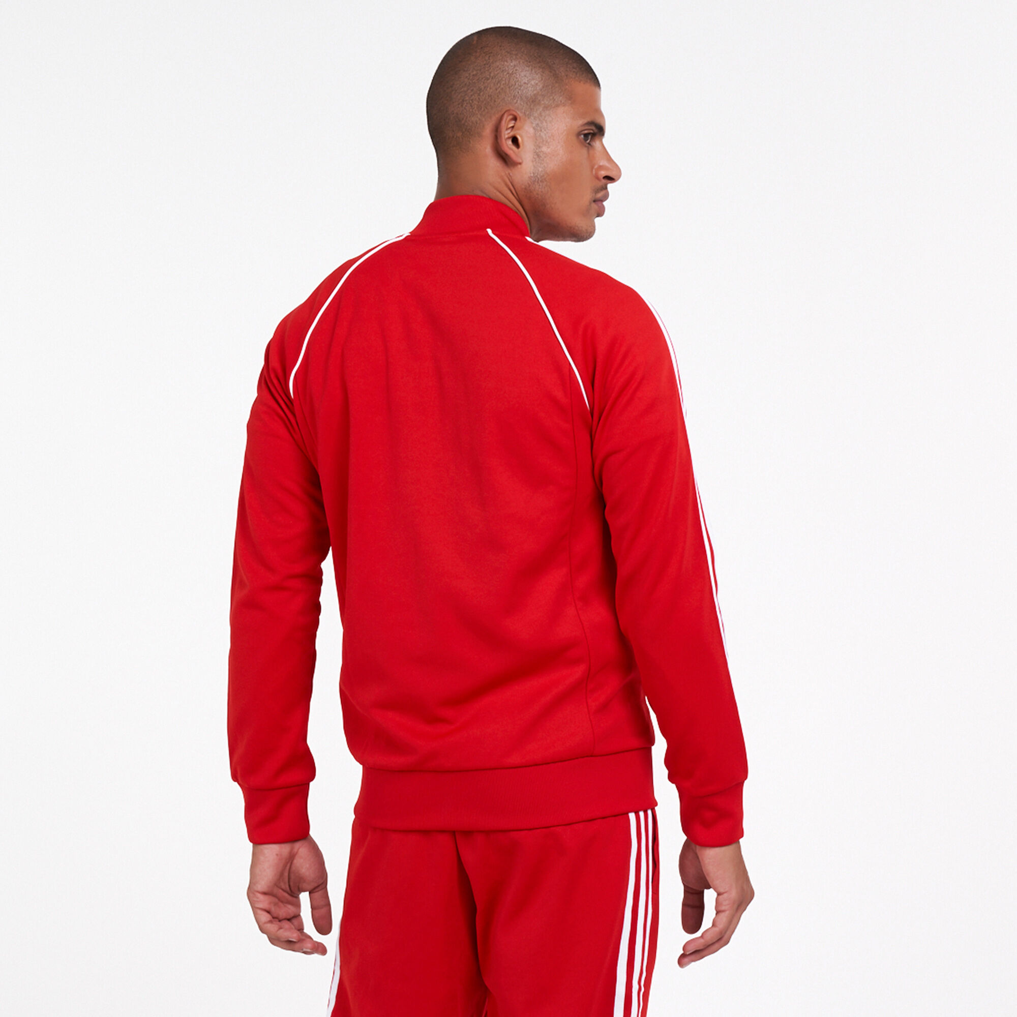 Adidas men's superstar top velour track top